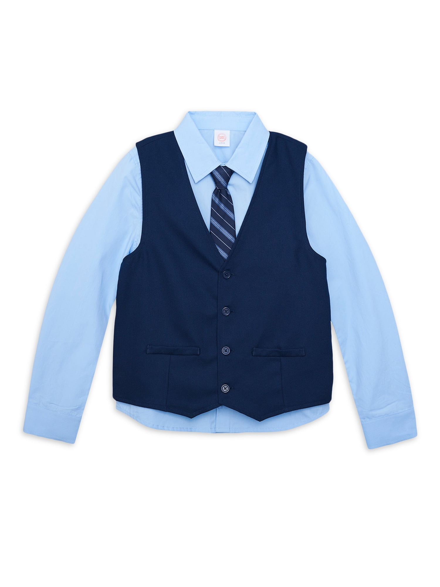 ANDE Boys Core 4 Piece Vest Set, Sizes 4-16 & Husky