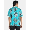 thumbnail image 3 of Disney Mickey Mouse Men's All Over Print Graphic Shirt, Chrome Heads, Sizes S-3XL, 3 of 5