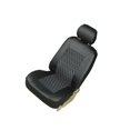 thumbnail image 3 of 2pcs Car Seat Cover Protector Pu Leather Wear-Resistant Seat Cushion Universal Auto Interior Accessories Black 2 Piece Set, 3 of 3