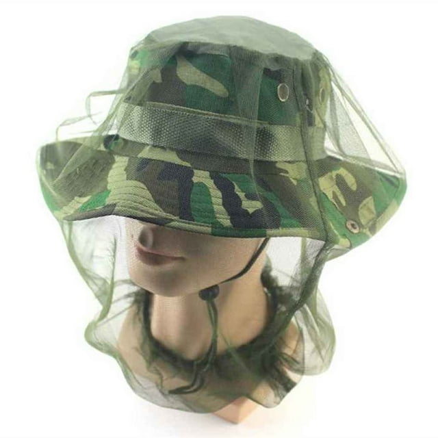 Chok Midge Mosquito Insect Hat Bug Mesh Head Net Face Head Protector Mesh Travel Camping Mesh Cap