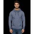 thumbnail image 3 of Flag & Anthem Men's Slub Henley Hoodie, Heather Blue Medium, 3 of 3