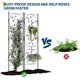 thumbnail image 2 of 4 pcs negra metal rustproof garden trellis plant support para climbing roses vine vegetables y flowers, 2 of 6