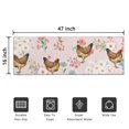 thumbnail image 5 of Pink Chicken Floral Pattern Door Rugs,Washable Non Slip Door Mats Indoor,Decorative Door Mats,Entry Mat Indoor for Entrance,Bedroom,Kitchen,Bathroom,16"x47", 5 of 6