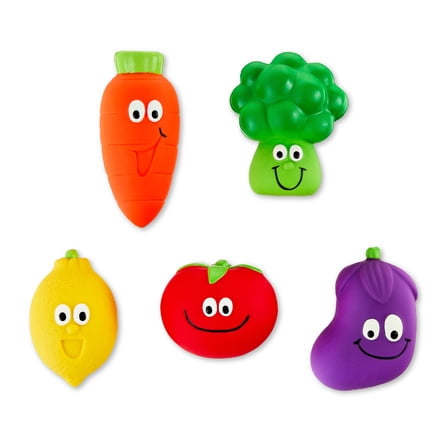 Vibrant Life 5-Piece Veggies Latex Dog Toy Pack for Extra-Small Dogs, Multicolor