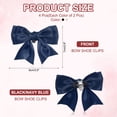 thumbnail image 2 of Uxcell Women Bow Shoe Clips, Satin Elegant Detachable Bowknot Beige/Navy Blue 2 Pcs, 2 of 7
