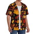 thumbnail image 2 of Sikiie Autumn Maple Leaves A Men's Cuban Shirt, Hawaiian Shirts, Business Casual Button Down Shirts, Short Sleeve Shirt-XX-Large, 2 of 5