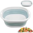 thumbnail image 1 of Foldable Washbasin - 2 Liter Multifunctional Portable Plastic for Camping and Kitchen (Blue), 1 of 6