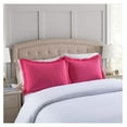 thumbnail image 2 of 2-Piece Embroidered Pillow Shams, King Decorative Microfiber Pillow Covers Set, King Size (Hot Pink), 2 of 5