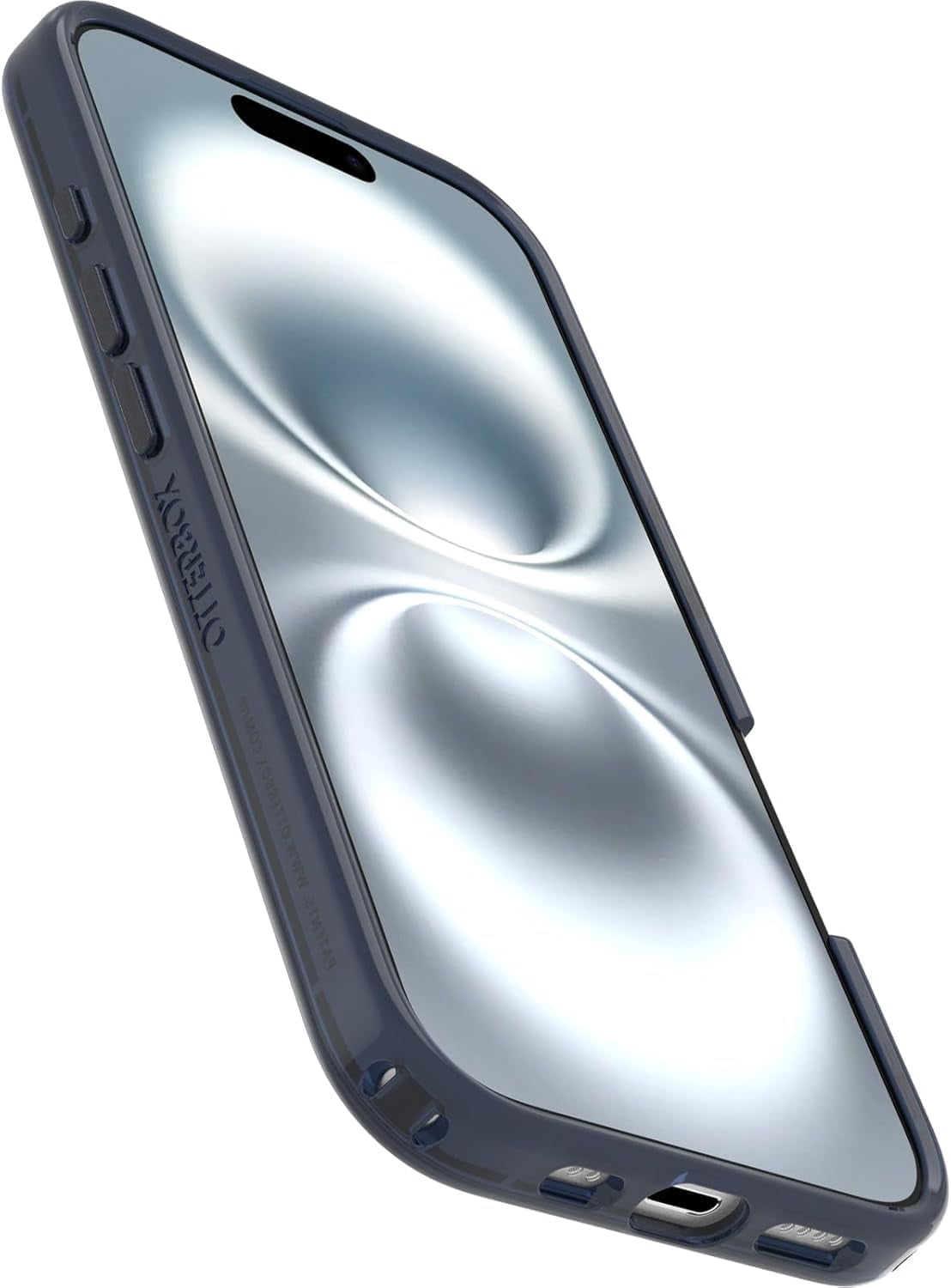 OtterBox iPhone 16 (Only) - Symmetry Series Clear+ Case - Baby Blue Jeans (Blue) - Snaps to MagSafe - Ultra-Sleek - Raised Edges Protect Camera & Screen - Non-Retail Packaging
