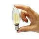 thumbnail image 1 of Bombilla LED de filamento de vela E14, E12, 2W, 3W, C25, Edison Vintage, Blanco cálido, 2700K, frío, 6500K, igual a 20W, incandescente, 1 of 4