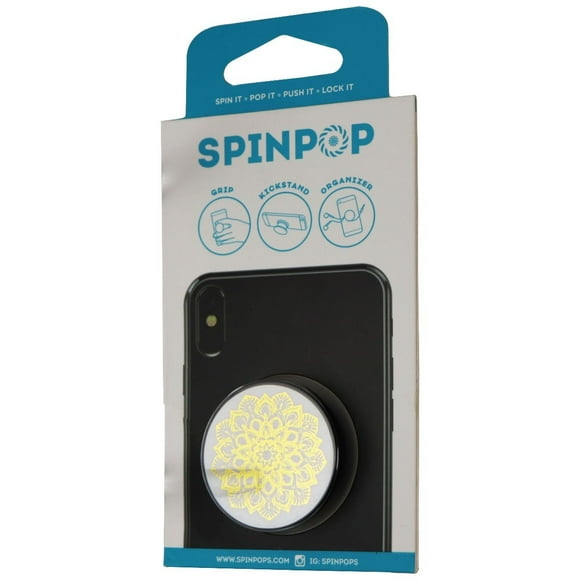 SpinPop Grip & Stand for Phones and Tablets - Gold Mandala (Used)