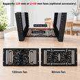 8U Mini Server Network Rack, 10 Inch Width, Black Aluminum Alloy ...
