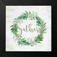 thumbnail image 2 of Lettered and Lined 12x12 Black Modern Framed Museum Art Print Titled - Gather Wreath, 2 of 5