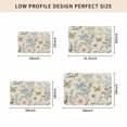 thumbnail image 5 of Wildflowers Door Mat Indoor Outdoor, Spring Flowers Plants Farmhouse Pastoral Non Slip Welcome Mat with Rubber Backing, Absorbent Fabric Front Door Mats Entryway Rug for Home Patio Entrance 20"x31.5", 5 of 9