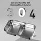 thumbnail image 5 of Elevated Cat Bowl, Double Bowl, Stainless Steel, 15Degree Tilted Design, 17.68cm, 5 of 5
