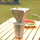 thumbnail image 5 of Filtro de café reutilizable, filtro de café plegable, filtro de café portátil de acero inoxidable para hacer café, camping, viajes, senderismo, mochilerismo, picnics, café, 5 of 5