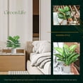 thumbnail image 4 of WUKOKU - 2 plantas falsas de 16 pulgadas, plantas tropicales artificiales para interiores para hogar, oficina, computadora, cocina, ba&ntilde;o, mesa, estante de decoraci&oacute;n, 4 of 7