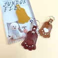 thumbnail image 3 of Maytalsory 2 Pcs, Porte-Clés de Rangement pour Poils, en Forme de Patte de Chat pour Votre Animal, Offrant des Porte-Clés, Cadeau pour Animal en Cuir, et Collection et Poils., 3 of 6