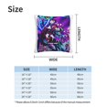 thumbnail image 4 of Fundas de almohada de terciopelo Helluva Boss, fundas de almohada decorativas suaves y acogedoras con cremallera oculta para dormitorio, sofá, sillón, funda de almohada de terciopelo, 4 of 8