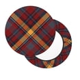 thumbnail image 2 of Disketp Buffalo Check Plaid Funda Redonda para Taburete, Funda de Cojín para Silla de Bar Suave y Elástica-14 inch, 2 of 7