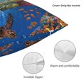 thumbnail image 3 of Wukai Colorful Coral Reef Premium Polyester Fleece Pillow Covers with Hidden Zipper Closure,Luxuriously Soft and Durable-20"x20", 3 of 7