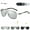black silver frame photochromic lens, variant on Mens Photochromic Polarized Sunglasses UV400 Pilot Sport Driving Outdoor Glasses