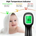 thumbnail image 6 of LPOW Infrared Digital Forehead Thermometer, 1s Reading, 3 Colors Backlight, 50 Memories Recall, All Ages, 6 of 10