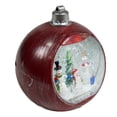 thumbnail image 4 of Red Christmas Decor Snowman LED Lantern Ball Water Music Feature - Medium, 4 of 5