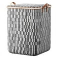 thumbnail image 1 of Bolsas de almacenamiento grandes MODANU de 180 l, organizadores de armario plegables, contenedores de ropa con asas, contenedores para ropa, mantas, edredones y ropa de cama, color gris., 1 of 8