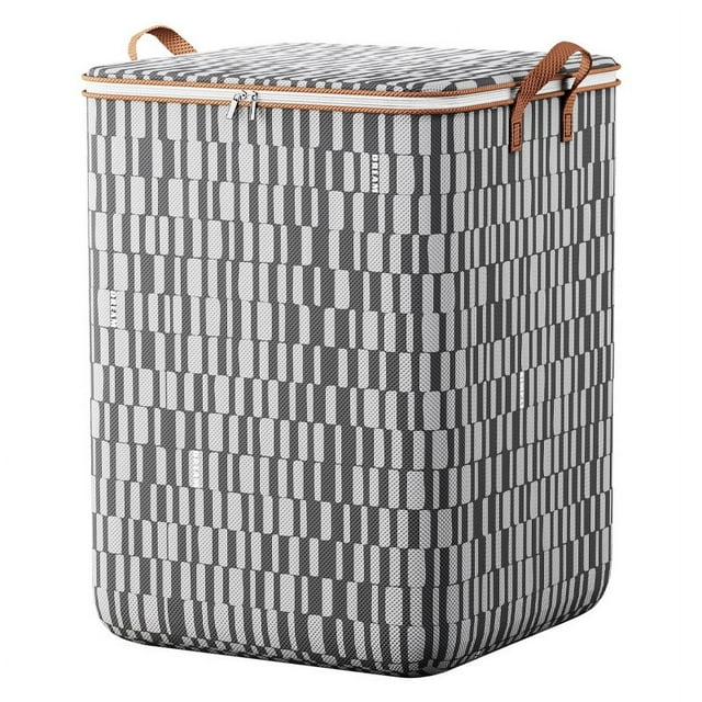 Bolsas de almacenamiento grandes MODANU de 180 l, organizadores de armario plegables, contenedores de ropa con asas, contenedores para ropa, mantas, edredones y ropa de cama, color gris.