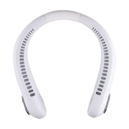 

Bladeless Neck Fan Leafless Headphone Design Personal Mini Fan Speed Adjustable Cooling Fan Hanging 360°Adjustable Sport Neckband Fan Silent 2000mAh Battery Operated Last for 3-6 Hours Neckband Fan