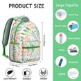thumbnail image 6 of Vintage Sunflower Print Backpack for Women - Sturdy Canvas School Bookbag with Laptop Pocket, Wide Mouth Opening, Adjustable Straps, Retro Floral Design Perfect for Campus Office, 6 of 6