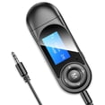 thumbnail image 2 of Car Bluetooth Adapter, Noise Cancelling Wireless Audio Device Compatible with Hands-Free Calling, 2 of 5