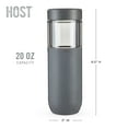 thumbnail image 4 of Host FREEZE Double Walled Water Bottle, Freezer Cooling Tumbler, 20oz Gray, 4 of 8
