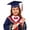 b-Navy, variant on WELOIJEVBE Kids Kindergarten Graduation Cap and Gown Set Graduation Photography Outfit Navy Cap and Gown Outfit 5-6 Years