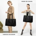 thumbnail image 6 of LOVEVOOK Laptop Bag for Women Vintage Leather Laptop Tote 15.6 inch Large Capacity Computer bag with Clutch Purse for Work, 6 of 6