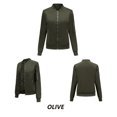 thumbnail image 4 of U.Vomade Mode Veste Automne Hiver pour Femmes Décontractée Couleur Unie Veste en Coton Fine, 4 of 5