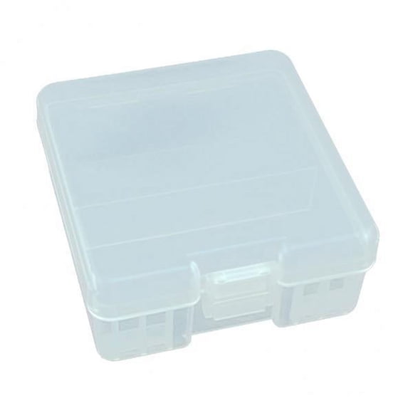 Bunblic Étui/organisateur/support de Rangement pour Piles en Plastique AAA 2xClear, Contient 100x AAA, Transparent, 4 Pcs
