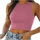 thumbnail image 1 of Camiseta Sin Mangas Para Mujer Sin Mangas Cami Tops Erogenous Casual Sólido Cuello Redondo Blusa de Mujer Chaleco Corto Odeerbi  ODB157747, 1 of 7