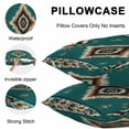 thumbnail image 5 of Lumbar Pillow Covers 20x12 Inch Set of 2, Green Southwestern Waterproof Outdoor Pillow Covers, Boho Ethnic Geometric Retro Decorative Cushion Pillowcases for Couch, Sofa, Bed, Garden, Patio, 5 of 9