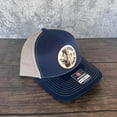 thumbnail image 3 of Jesus Is King Hat – Richardson 112 Trucker Cap – Leather Patch Lion & Scripture Design, 3 of 5