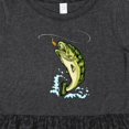 thumbnail image 4 of Inktastic Leaping Bass Fish Girls Toddler Dress, 4 of 5
