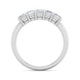 thumbnail image 3 of SuperJeweler 1 Carat Princess Shape Diamond Wedding Band In 14 Karat White Gold, 3 of 6