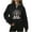 Black-2, variant on Women's Christmas Sweatshirt Half Zip Lapel Collar Print Long Sleeve Pullover Tops Blue M