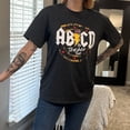 thumbnail image 4 of KimSoong Teacher Shirts ABCD The Teacher Tour T-Shirt Oversized Funny Graphic Tee Short Sleeve Top, 4 of 8