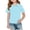 Light Blue, variant on YOUYEDIAN Girls Short Sleeve Polo Shirt Kids Collared Button Down School Uniform T Shirt Casual Golf Athletic Tops (Yellow, 6-7 Years)