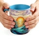 thumbnail image 5 of Taza de Café de Vidrio, Diseño Atardecer, Estilo Vitral, Taza de Té con Asa, Vajilla de Cerámica para Bebidas Calientes, Chocolate, 350ml para Uso en Hogar u Oficina, 5 of 9