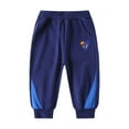 thumbnail image 3 of Sweatpants Kids Navy Sweatpants Boys Casual Boy Athletic Pants Dinosaur Embroidery Sweatpants with Pockets Kids Pants Boys 5-6 Years, 3 of 3