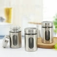 thumbnail image 2 of 2.7 oz Stainless Steel Salt and Pepper Shakers Set for Kitchen Condiments, Cooking, BBQ, 3PCS, 2 of 6