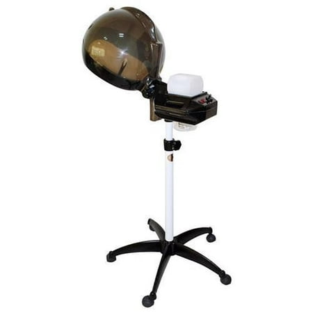 professional salon hair steamer with rolling stand hood color